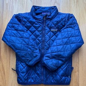 Patagonia Kids Navy Quilted Puffer Jacket